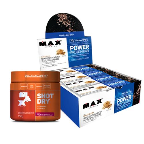 Combo Max Shape: Shot Dry 150g + Power Protein Bar 90g