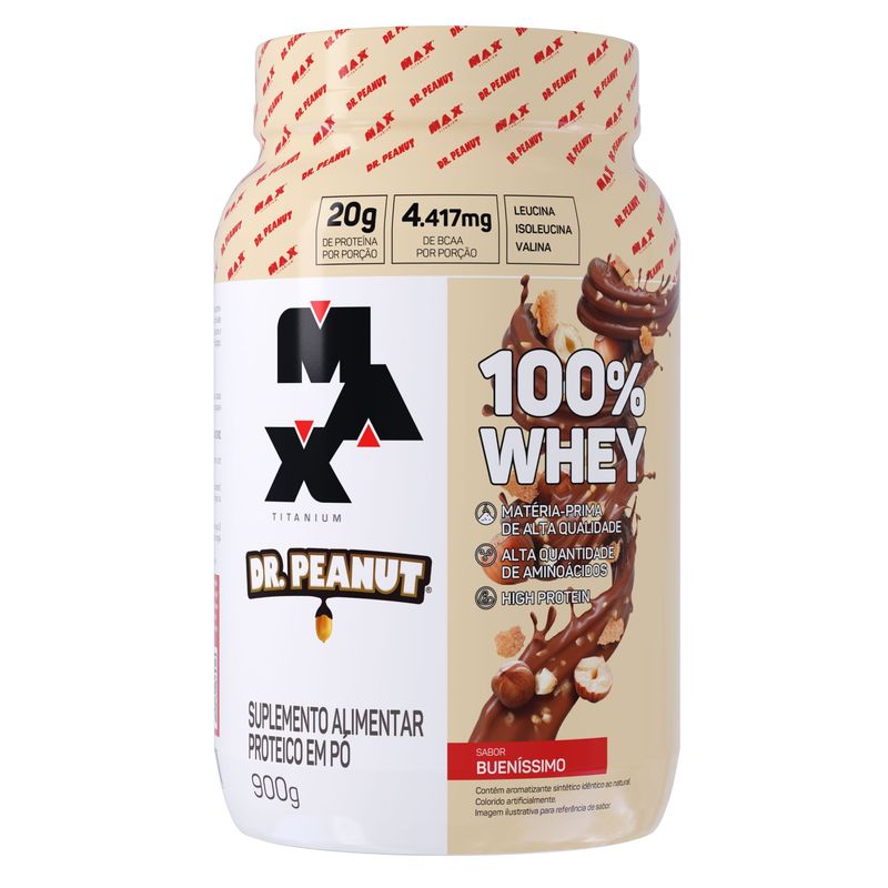 100% Whey Max Titanium x Dr. Peanut 900g