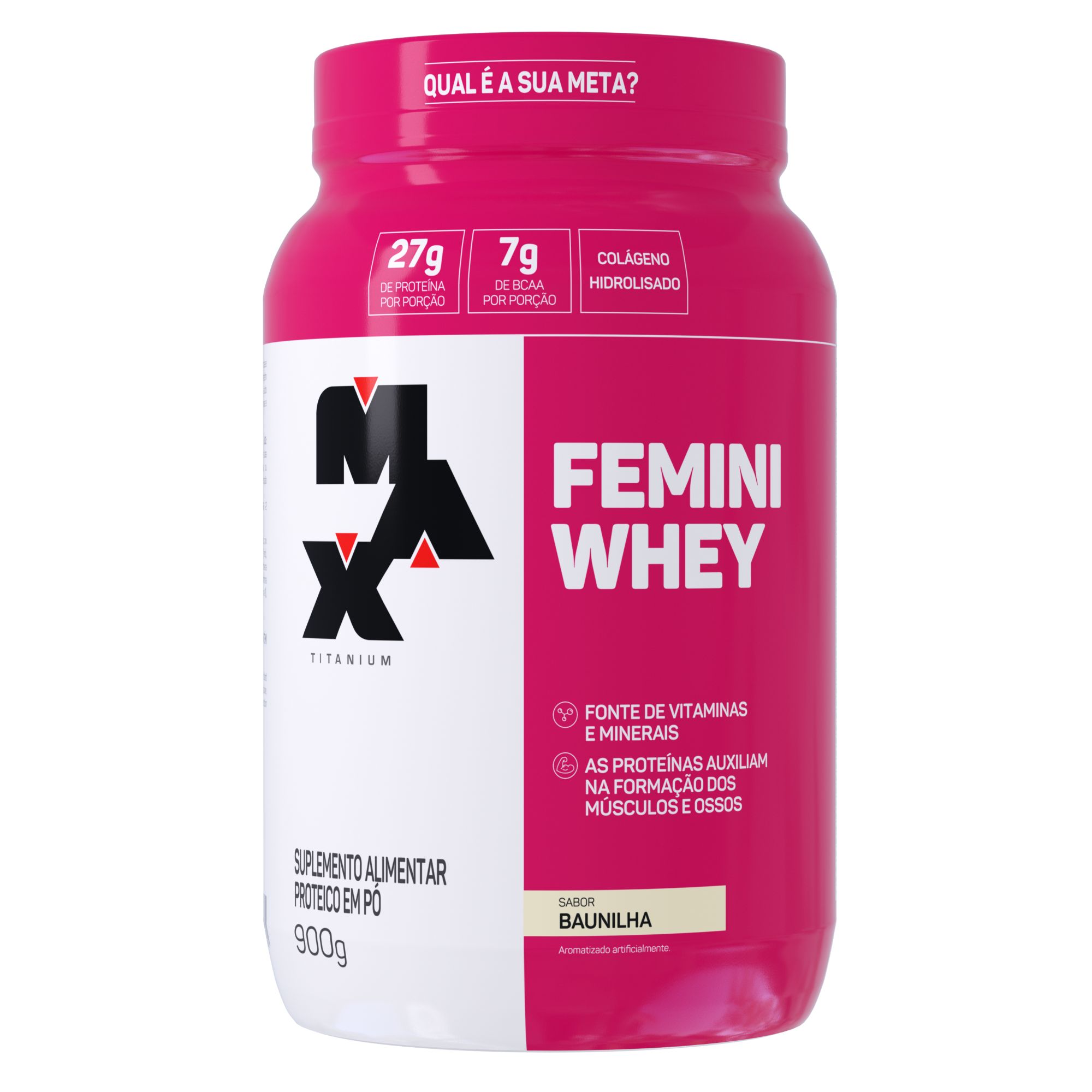 Whey Protein, Proteína Vegana, Feminina e Refil - Max Titanium - Max  Titanium