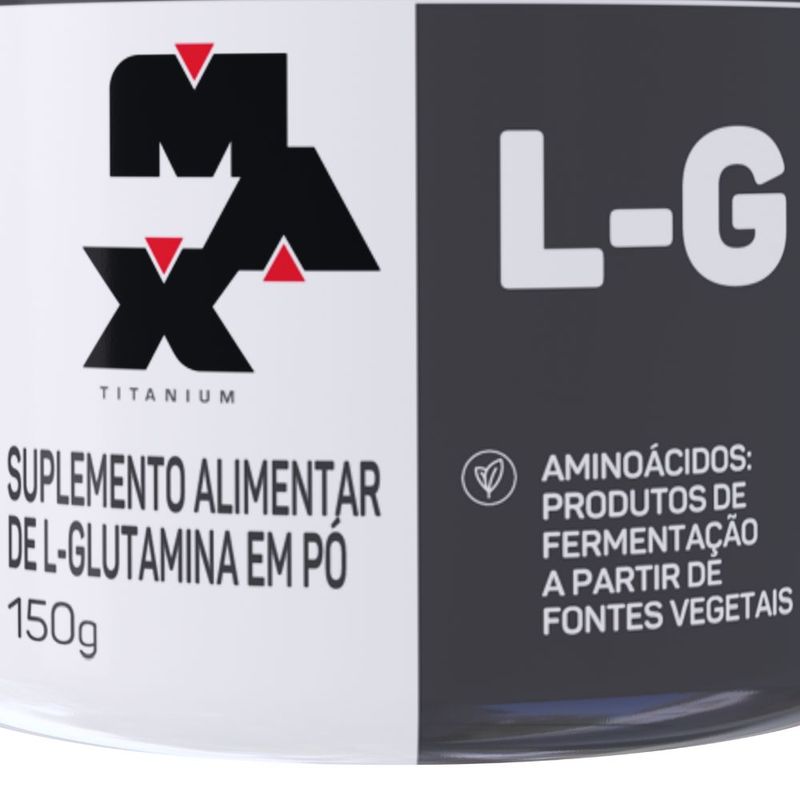 Blindão Suplementos - L-G (300g) Max Titanium é composto pelo aminoácido  glutamina, o mais abundante no plasma e nos tecidos do corpo. A glutamina é  utilizada na síntese de proteína e construção