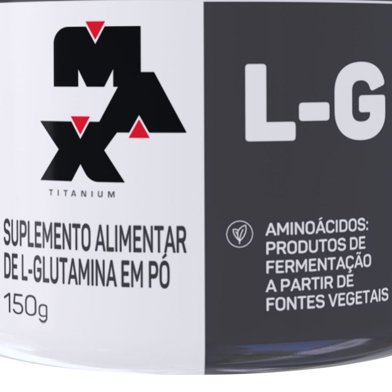 GLUTAMINA L-G 150G - MAX TITANIUM - MUNDO SADIO I VIDA SAUDÁVEL