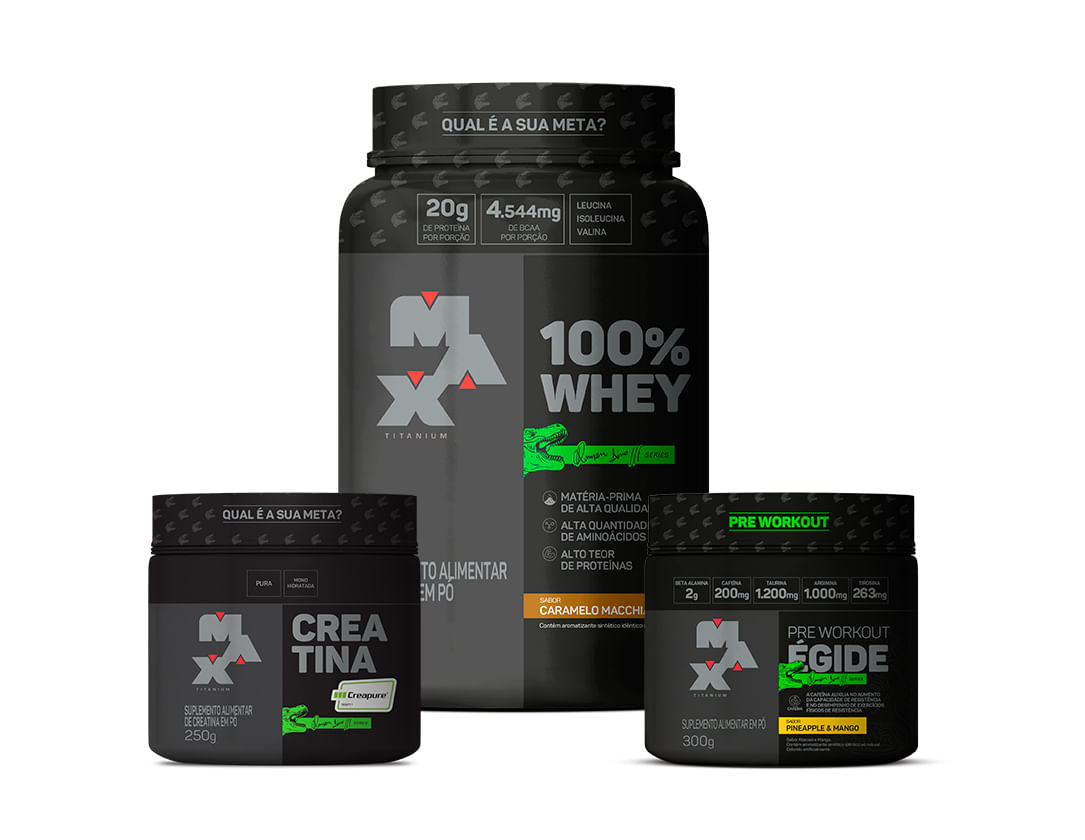 kit-se-quiser-sim--100--whey-caramelo-machiatto---creatina-creapure-250g---egide-300g-abacaxi-e-manga