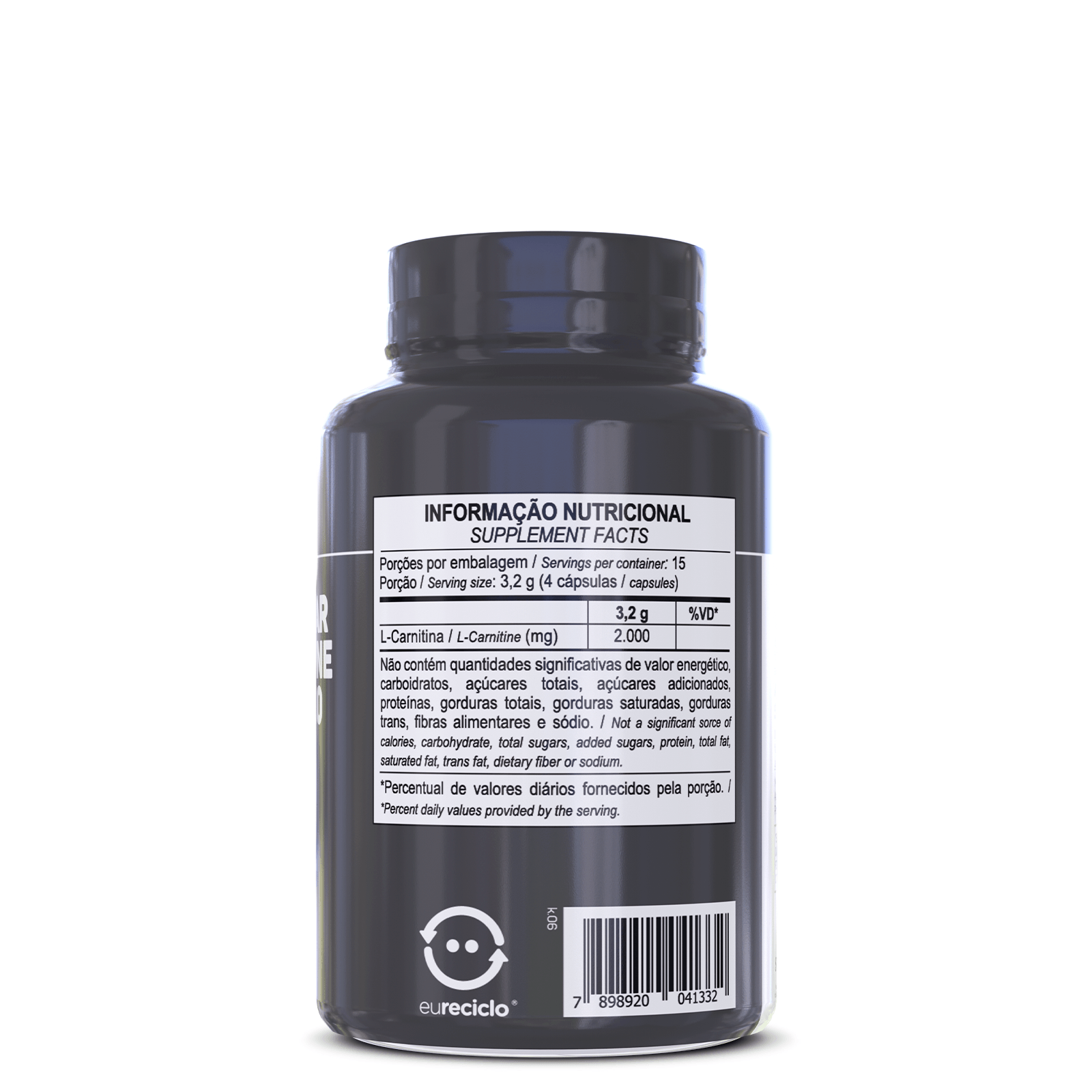L Carnitina 60 Caps 2000mg de L-carnitina por poro
