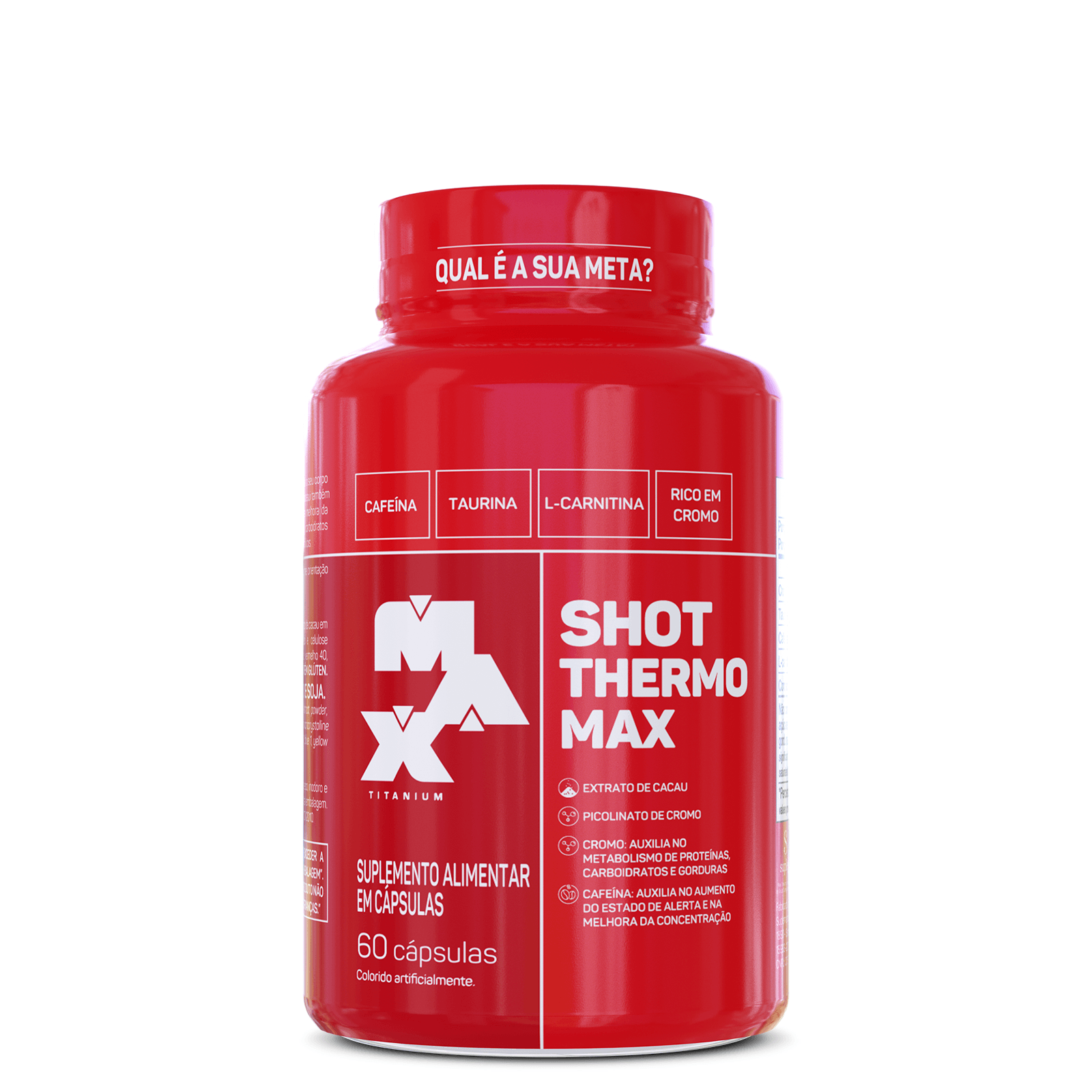 Termogênico Shot Thermo Max 60 Cáps - Max Titanium