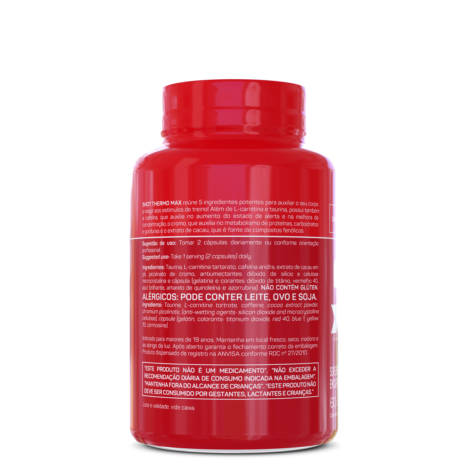 Termogênico Shot Thermo Max 60 Cáps - Max Titanium