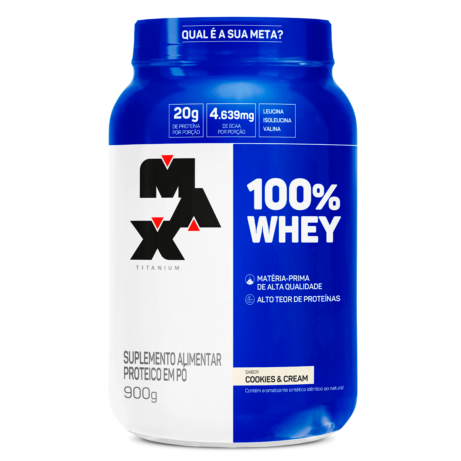 100% Whey Protein Concentrado 900g