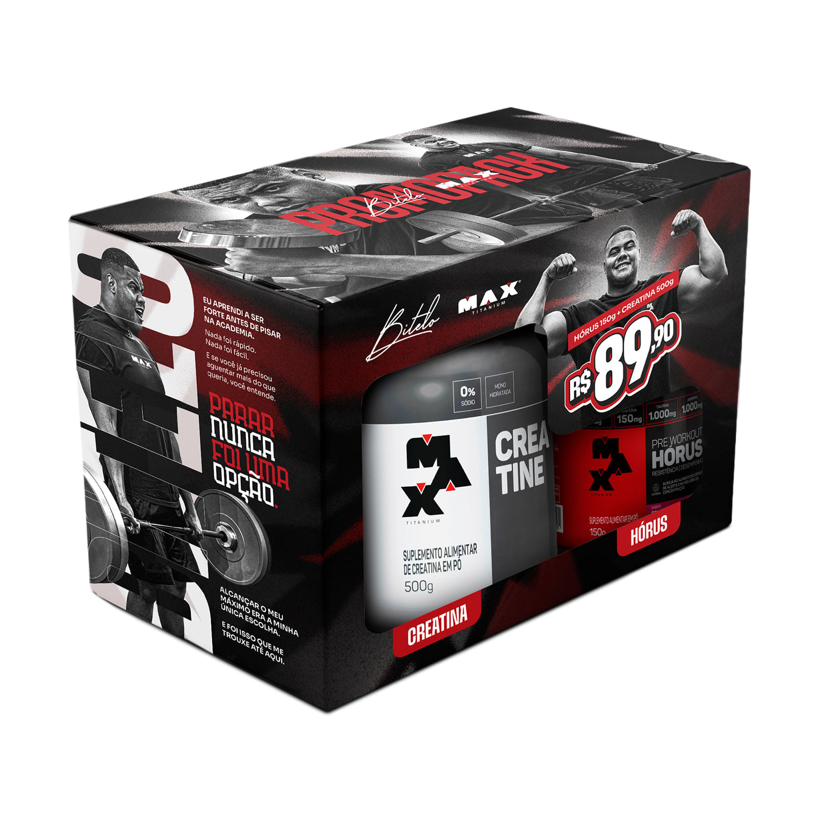 promopack-arnold-2026-max-titanium-—-creatina-500g---horus-150g-sabor-frutas-vermelhas